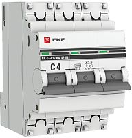 Выключатель автоматический EKF PROxima ВА47-63 3п 4А C 4.5кА картинка